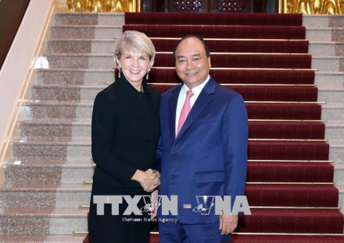 越南政府总理阮春福会见澳大利亚外长毕晓普 ảnh 1