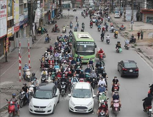 河内市大罗市。图自越通社