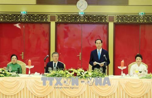 陈大光在国宴上致辞（图片来源：越通社）