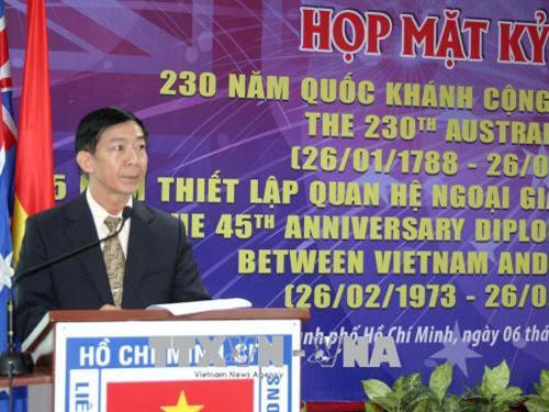 越南友好组织联合会胡志明市分会副主席阮文孟。（图片来源：越通社）