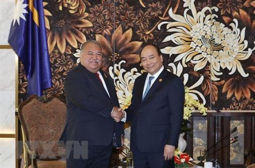 阮春福会见出席全球环境基金第六届成员国大会的各国领导 ảnh 1