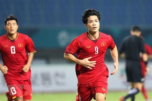 越国奥队9号球员阮功凤 图自越通社