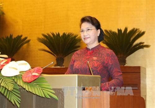 阮氏金银致开幕辞。