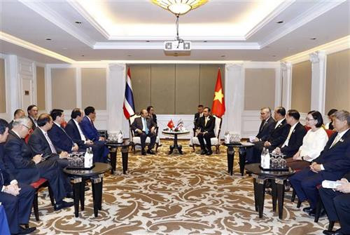 会见场景。图自越通社 会见场景。图自越通社