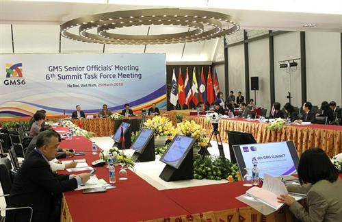 资料图：3月29日召开的大湄公河次区域领导人峰会场景。图自越通社