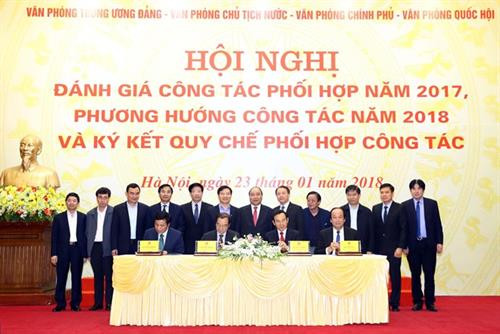 签字仪式。（图片来源：越通社）