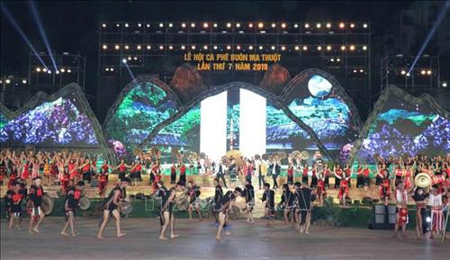 2019年第七届邦美蜀咖啡节开幕式。图自越通社