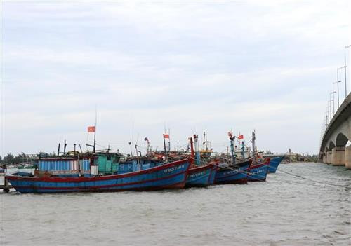 资料图:越南渔民的渔船。图自越通社 资料图:越南渔民的渔船。图自越通社