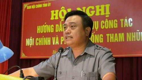 越共中央委员、谅山省委书记、谅山省第十四届国会代表团团长陈士青。（图片来源：baomoi.com）