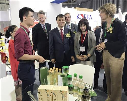 2018年越南国际食品工业展共设600间展位。图自越通社