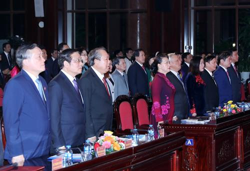 阮氏金银出席2018年越南法律日响应活动。图自越通社 阮氏金银出席2018年越南法律日响应活动。图自越通社