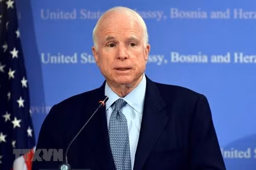 美国参议员约翰·麦凯恩。 图自越通社