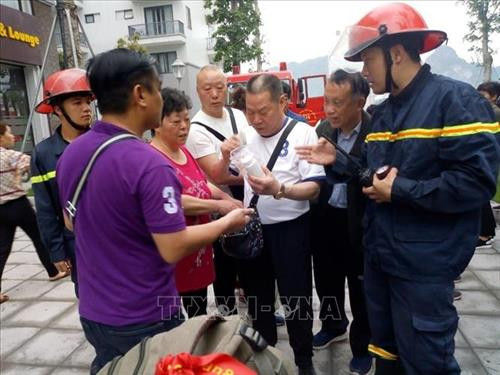 获救的中国台湾游客 图自越通社 获救的中国台湾游客 图自越通社