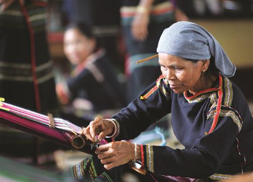 传统文化节的丁年笙表演。 艺人们参加藤器编织比赛。 土锦纺织表演。 传统文化节是保护埃地族传统文化特色的良好机会。