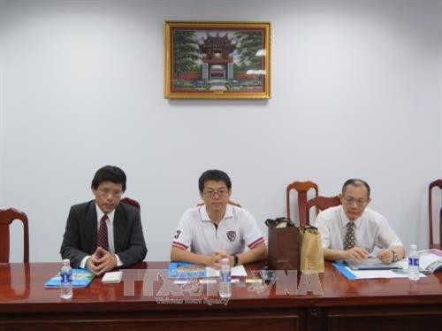 中国台湾国立成功大学（NCKU）代表（图片来源：越通社）