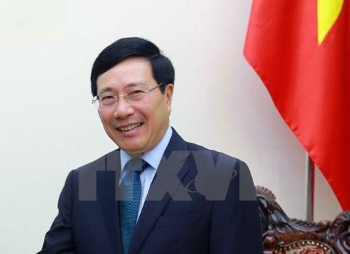 越南政府副总理兼外长范平明。图自越通社