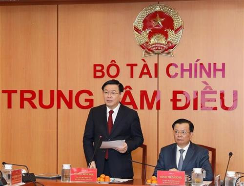 王廷惠在会议上发表讲话。图自越通社