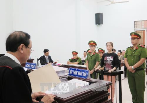 阮玉如琼反国家宣传案二审法院场景。（图片来源：越通社）