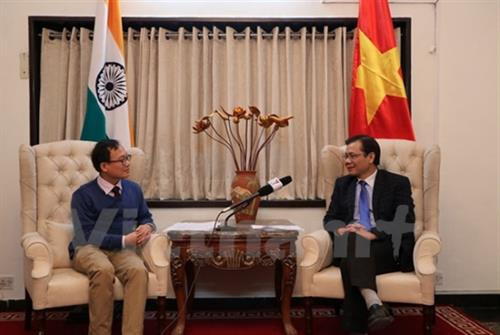 越南驻印度大使孙生成（右）。（图片来源：越通社）