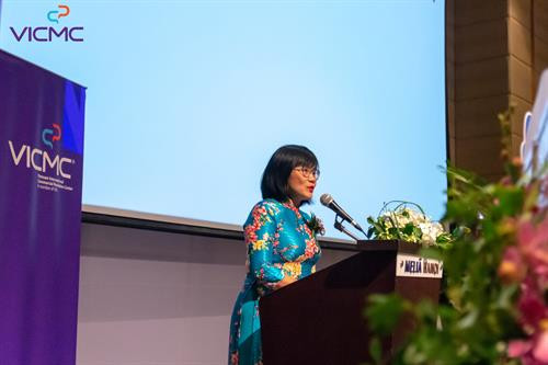越南司法部副部长邓黄莺发表讲话 图自互联网