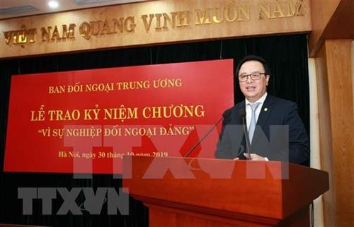 越共中央委员、中央对外部部长黄平君。图自越通社 越共中央委员、中央对外部部长黄平君。图自越通社