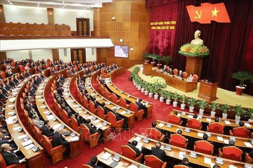 越南共产党第十二届中央委员会第十二次全体会议全景。图自越通社