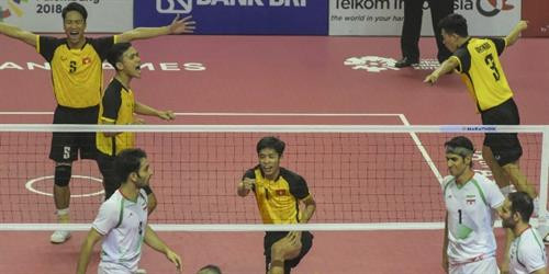 越南男子藤球队2-0击败伊朗队。图自《人民报》 越南男子藤球队2-0击败伊朗队。图自《人民报》