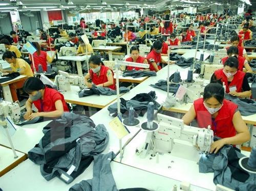 附图：越南纺织服装业。（图片来源：越通社）