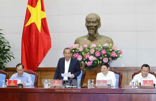 张和平在会上发表讲话。（图片来源：越通社）