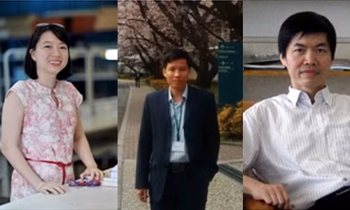 在《物理评论快报》上发表学术论文的三名科学家（图片来源：因特网）