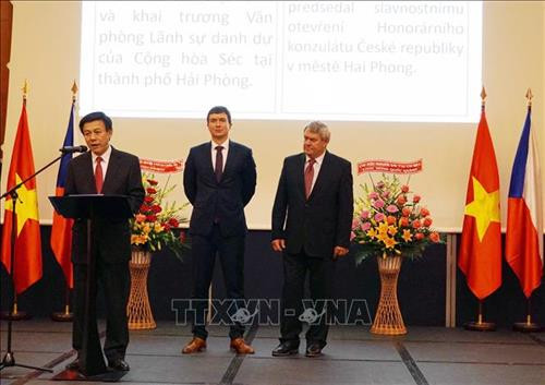 国庆节活动在越南驻捷克大使馆举行。图自越通社
