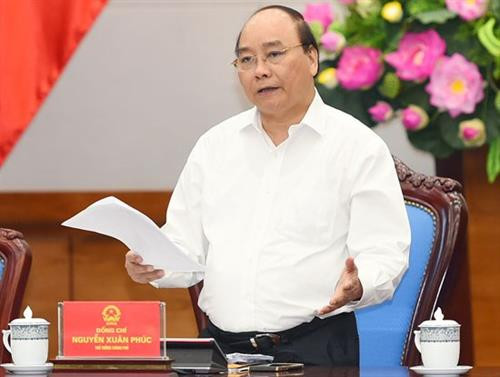 政府总理阮春福发表指导性讲话。（图片来源：越通社）