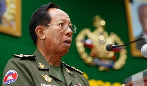 柬埔寨国防部大臣迪班。图自Khmer Times