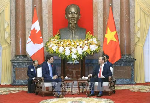 会见现场(图片来源:越通社) 会见现场(图片来源:越通社)