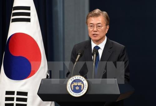 韩国总统文在寅（图片来源：越通社）