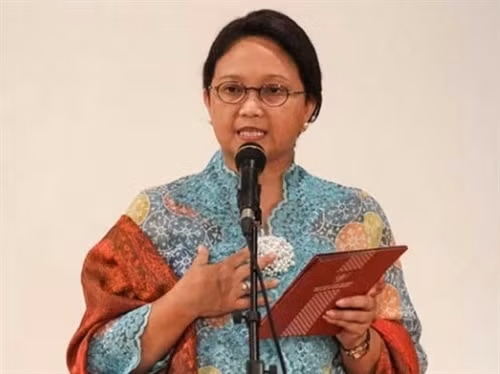 印尼外长雷特诺（图片来源：tempo.co）