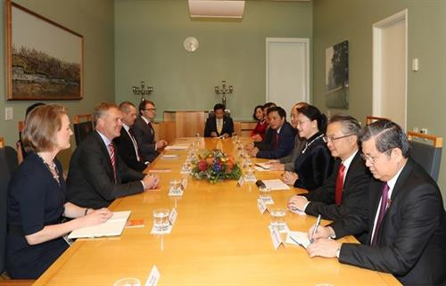 会谈场景。(图片来源:越通社) 会谈场景。(图片来源:越通社)