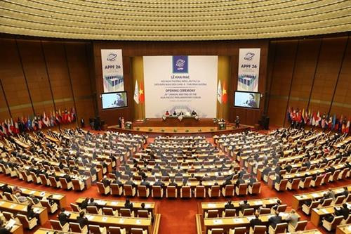 亚太议会论坛第26届年会开幕式。（图片来源：越通社）