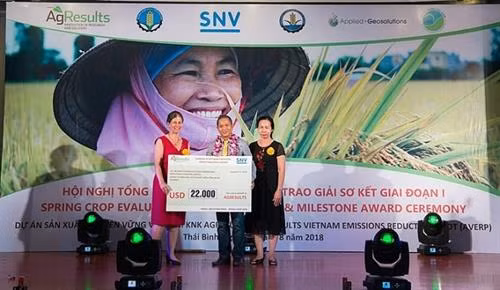 三等奖获得2.2美元的奖金。（图片来源：越通社）