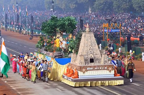 庆祝印度第69个共和日阅兵式。（图片来源：越通社）