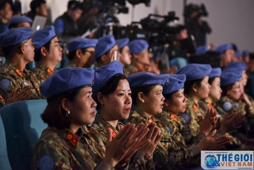 即将参加联合国维和行动的越南军官。图自http://baoquocte.vn 即将参加联合国维和行动的越南军官。图自http://baoquocte.vn