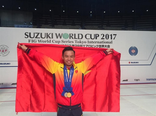 阮世争夺金。（图片来源：体育报）