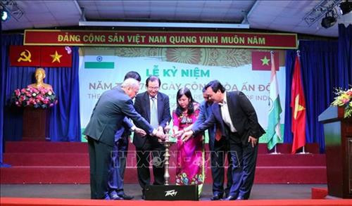 印度共和国日70周年纪念典礼在胡志明市举行。图自越通社 印度共和国日70周年纪念典礼在胡志明市举行。图自越通社