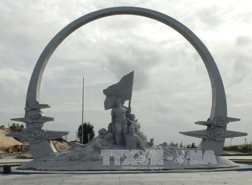 设在庆和省的鬼鹿角礁战士纪念区。（图片来源：越通社）