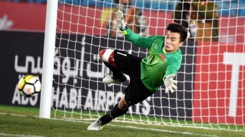 越南U23足球队守门员裴进勇。(图片来源:越通社) 越南U23足球队守门员裴进勇。(图片来源:越通社)