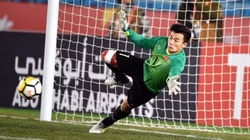 越南U23足球队守门员裴进勇。(图片来源:越通社) 越南U23足球队守门员裴进勇。(图片来源:越通社)