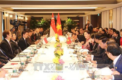 会见场景。（图片来源：越通社）