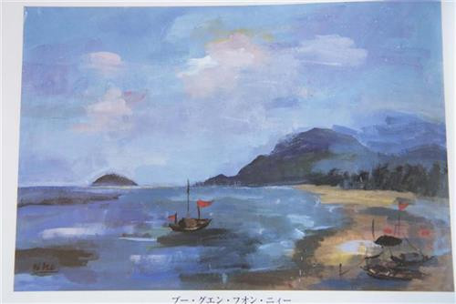 绘画作品“夜海”。图自越通社