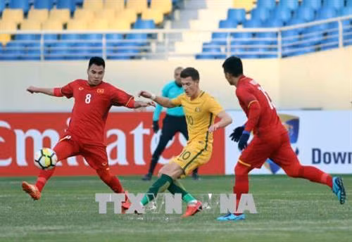 越南足球队1-0击败澳大利亚队（图片来源：越通社）