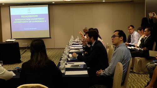 2018年1月12日在新加坡举行的路演现场。(图片来源于互联网) 2018年1月12日在新加坡举行的路演现场。(图片来源于互联网)